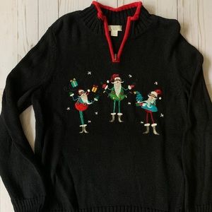 Christopher and Banks  pullover Christmas sweater